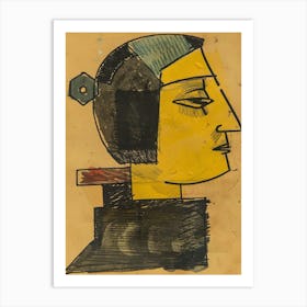 Head Of A Woman 1 Art Print