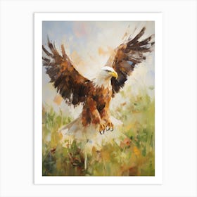 Bird Painting Bald Eagle 3 Art Print