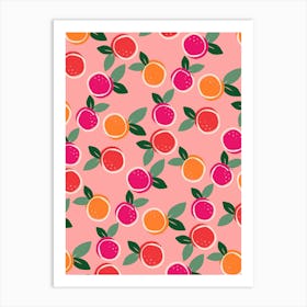 Sunset Citrus Symphony Art Print