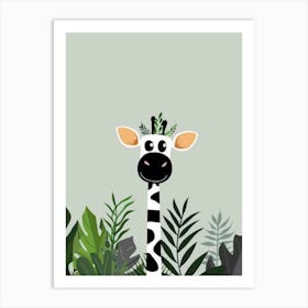 Giraffe In The Jungle 13 Art Print