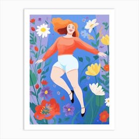 Body Positivity Come Hang In The Meadows 1 Art Print