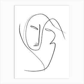 Abstract Face Art Print