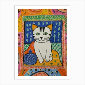 Cat Style Henri Matisse Art Print