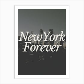 New York Black & White Retro Photography Travel Art Print