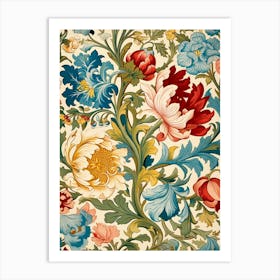 Floral Wallpaper 43 Art Print