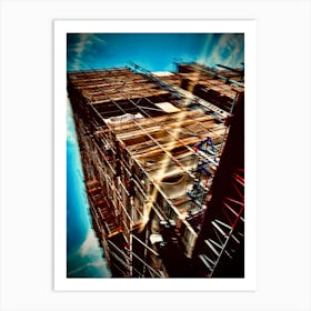 Building Under Construction Art Print