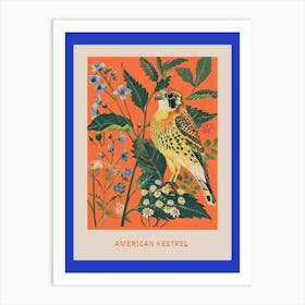 Spring Birds Poster American Kestrel 2 Art Print