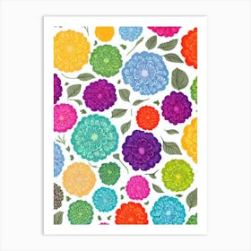 Cauliflower Marker vegetable Art Print