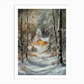 Cabin In The Woods 4 Art Print