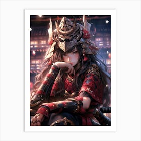 Samurai Girl 15 Art Print