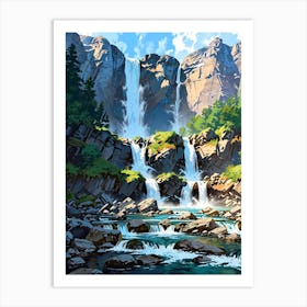 Waterfall 3 Art Print