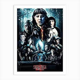 Stranger Things Poster movie 3 Art Print