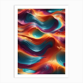 Abstract Painting Print     Art Print