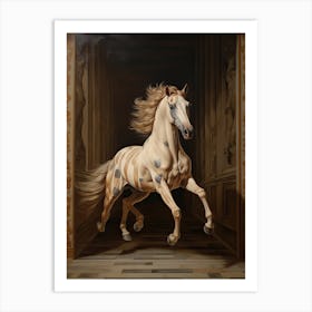 A Horse Painting In The Style Of Trompe L Oeil 1 Art Print