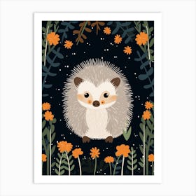 Baby Animal Illustration  Porcupine 6 Art Print