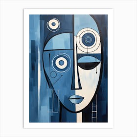 Abstract Face 8 Art Print