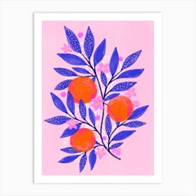 Orange Branch Art Print