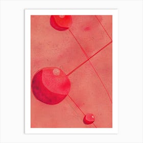 Red Spheres Art Print