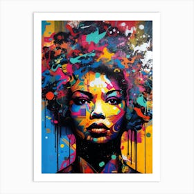 Graffiti Portraits  5 Art Print