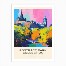 Abstract Park Collection Poster Princes Street Gardens Edinburgh Scotland 2 Art Print