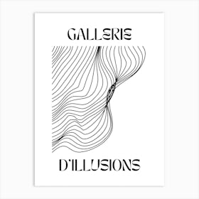 Abstract Lines Art Poster 2 Art Print