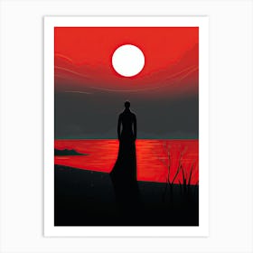 Sunset and Loneliness Art Print