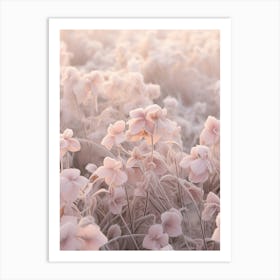 Frosty Botanical Impatiens 2 Art Print