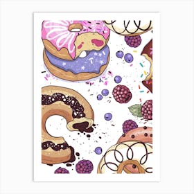 Donuts Art Print