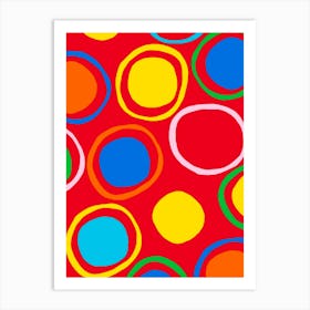 Colorful Circles 2 Art Print