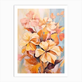 Fall Flower Painting Lantana 1 Art Print
