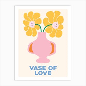 Vase Of Love Art Print