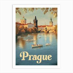 Aihrgdesign A Mid Century Modern Travel Poster For Prague Sho Fbf0d672 437f 4d8d 93a3 63e640fd8337 2 Art Print