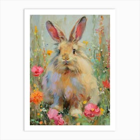 Chinchilla Rabbit Painting 4 Art Print