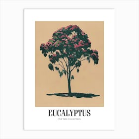 Eucalyptus Tree Colourful Illustration 4 Poster Art Print