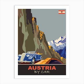 Austria By Car Art Print