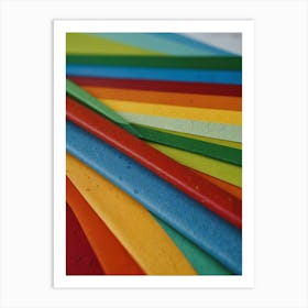 Rainbow Paper Art Print