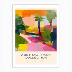 Abstract Park Collection Poster Balboa Park San Diego 3 Art Print