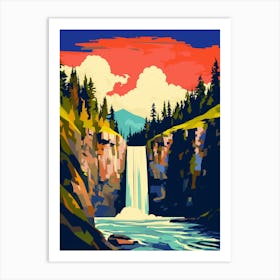 Snoqualmie Pass Retro Pop Art 31 Art Print
