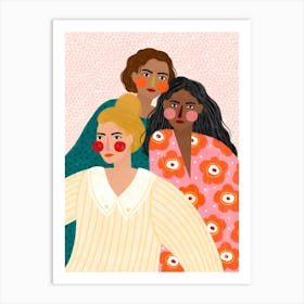 Three Women Art Print