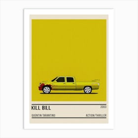 Kill Bill Car Movie Art Print