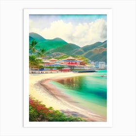 Nha Trang Vietnam Soft Colours Tropical Destination Art Print
