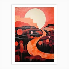 Ruined Abstract Minimalist 10 Art Print