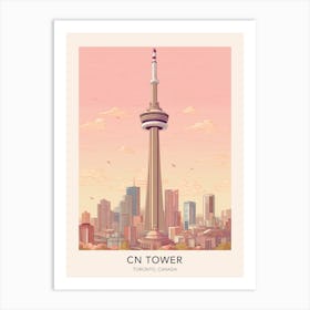 Cn Tower Toronto Canada Travel Poster Art Print