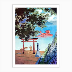 The red airplane Art Print