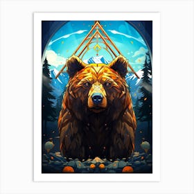 Bear In The Forest Art Print