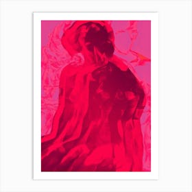 'The Red Nude Woman' Art Print