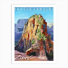 Angels Landing Art Print