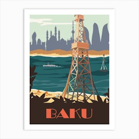 Baku, Capital City, Azerbaijan Art Print