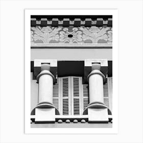 Pillars and Shutters - Barcelona Spain Art Print