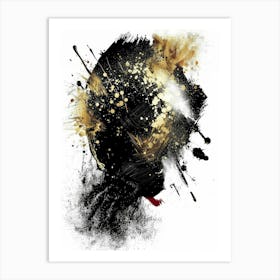 Black And Gold 113 Art Print